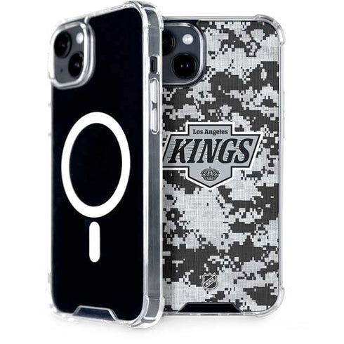 NHL Los Angeles Kings Camo iPhone 15 Plus MagSafe Case