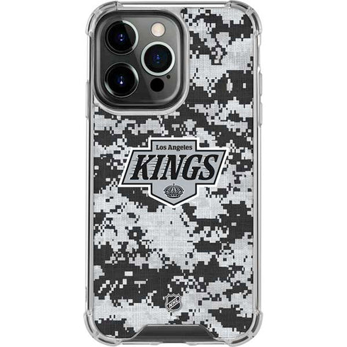 NHL Los Angeles Kings Camo iPhone 15 Pro Max Clear Case