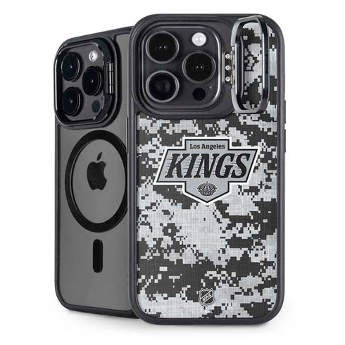 NHL Los Angeles Kings Camo iPhone 15 Pro Max Kickstand Case