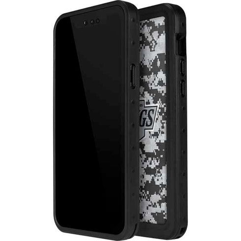 NHL Los Angeles Kings Camo iPhone 15 Pro Waterproof Case
