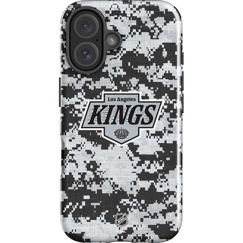 NHL Los Angeles Kings Camo iPhone 16 Impact Case