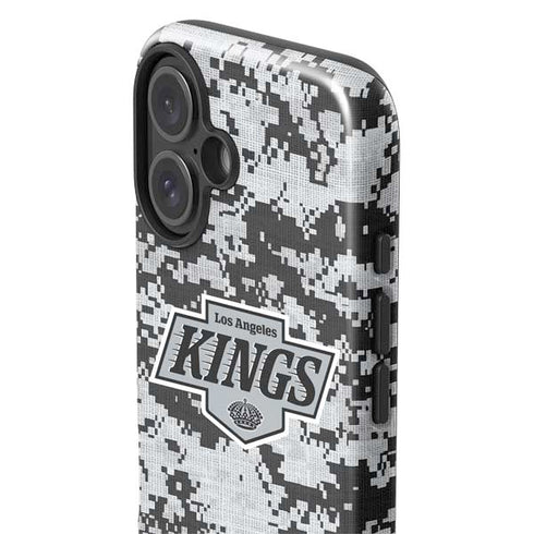 NHL Los Angeles Kings Camo iPhone 16 Impact Case