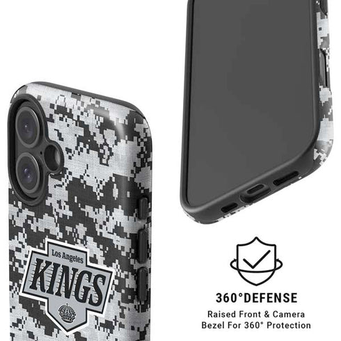 NHL Los Angeles Kings Camo iPhone 16 Magsafe Impact Case