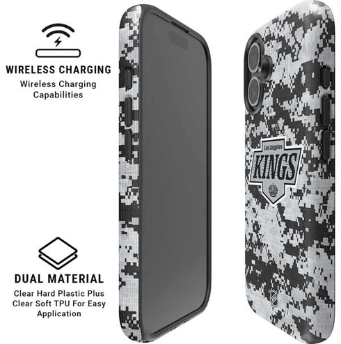 NHL Los Angeles Kings Camo iPhone 16 Magsafe Impact Case