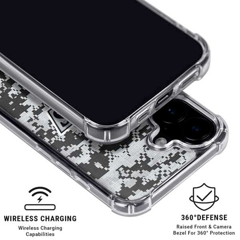 NHL Los Angeles Kings Camo iPhone 16 Plus Clear Case