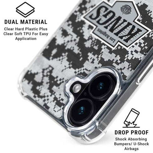 NHL Los Angeles Kings Camo iPhone 16 Plus MagSafe Case
