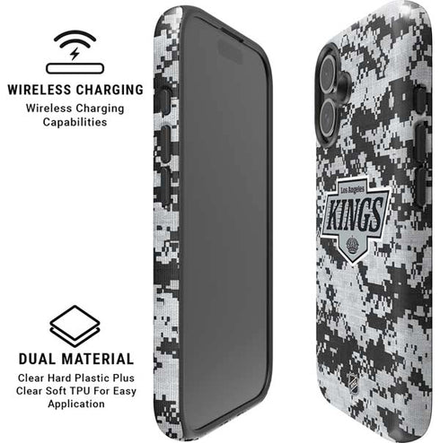 NHL Los Angeles Kings Camo iPhone 16 Plus Magsafe Impact Case
