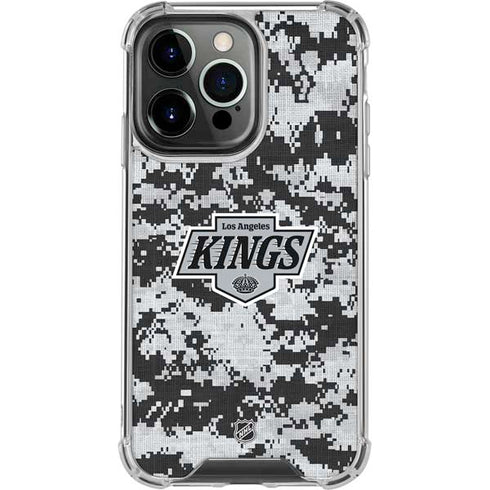 NHL Los Angeles Kings Camo iPhone 16 Pro Clear Case