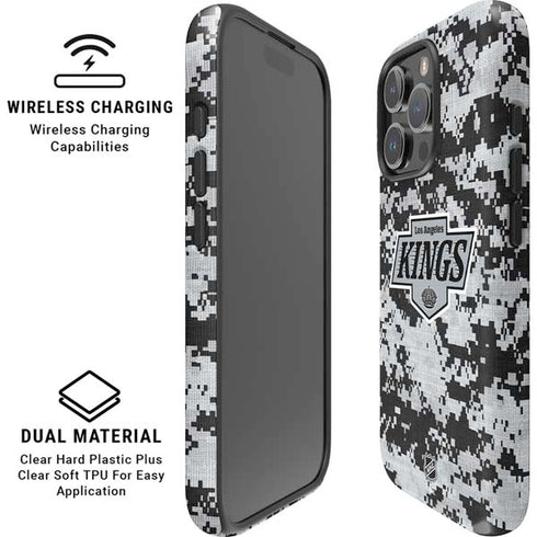 NHL Los Angeles Kings Camo iPhone 16 Pro Magsafe Impact Case