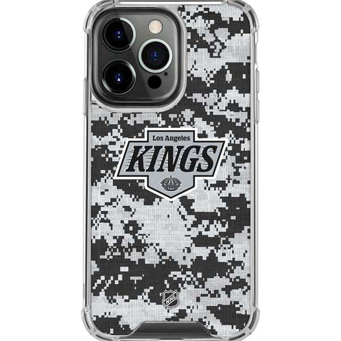 NHL Los Angeles Kings Camo iPhone 16 Pro Max Clear Case