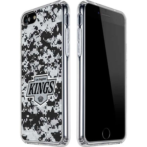 NHL Los Angeles Kings Camo iPhone SE (2nd & 3rd Gen) Clear Case