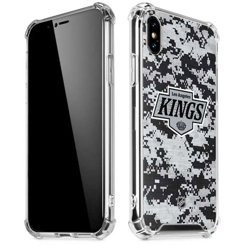 NHL Los Angeles Kings Camo iPhone X/XS Clear Case