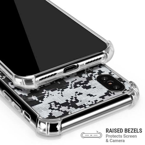 NHL Los Angeles Kings Camo iPhone X/XS Clear Case