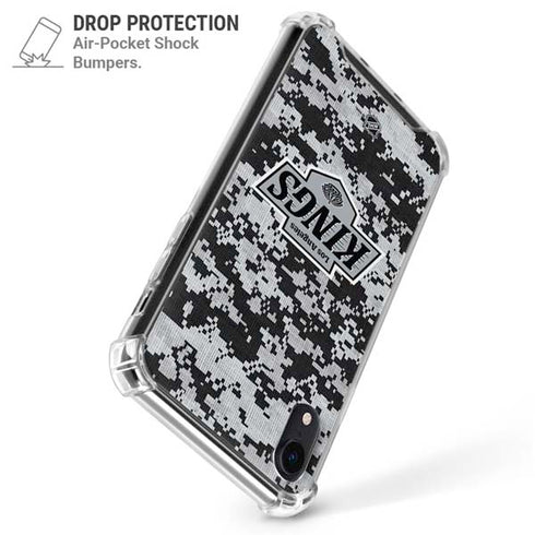 NHL Los Angeles Kings Camo iPhone XR Clear Case