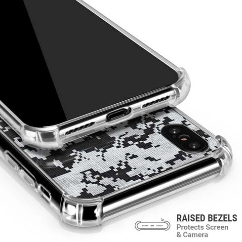 NHL Los Angeles Kings Camo iPhone XS Max Clear Case