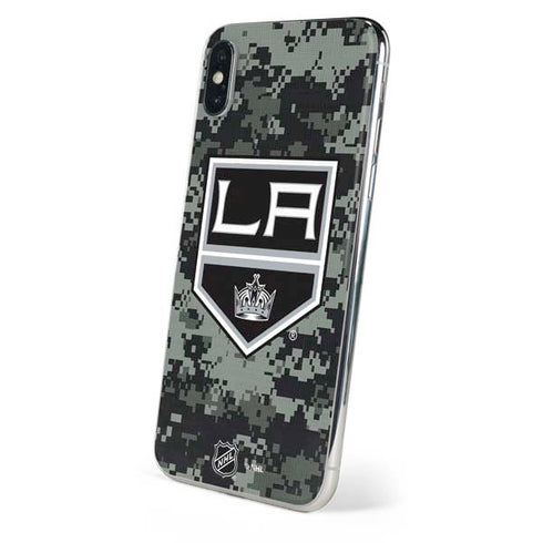NHL Los Angeles Kings Camo iPhone XS Skin