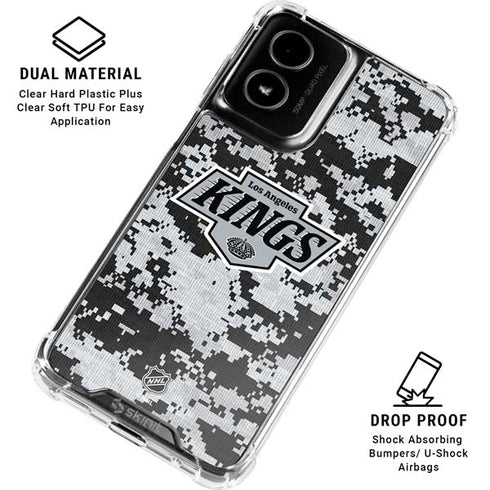 NHL Los Angeles Kings Camo Moto G Power 5G (2024) Clear Case