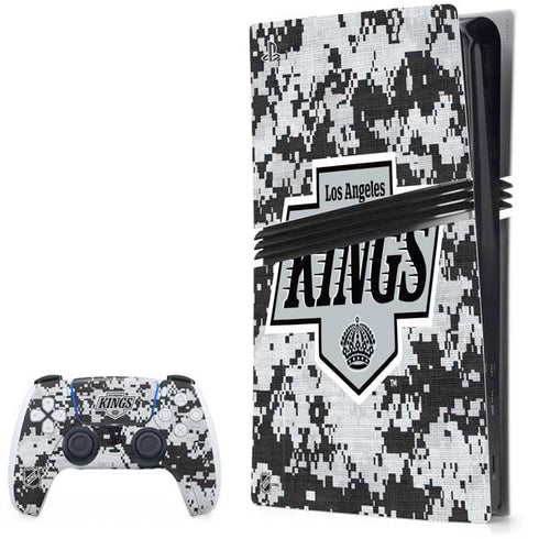NHL Los Angeles Kings Camo PS5 Pro Bundle Skin