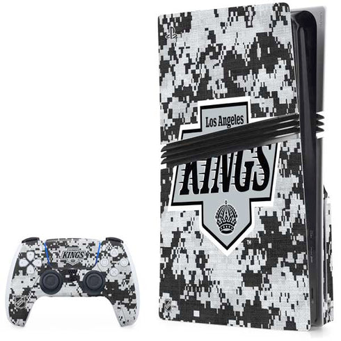 NHL Los Angeles Kings Camo PS5 Pro Disk Bundle Skin