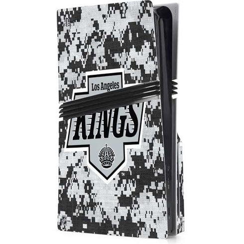 NHL Los Angeles Kings Camo PS5 Pro Disk Console Skin