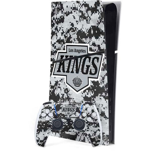 NHL Los Angeles Kings Camo PS5 Slim Digital Edition Bundle Skin