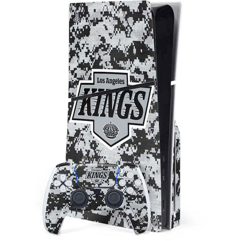 NHL Los Angeles Kings Camo PS5 Slim Disk Bundle Skin