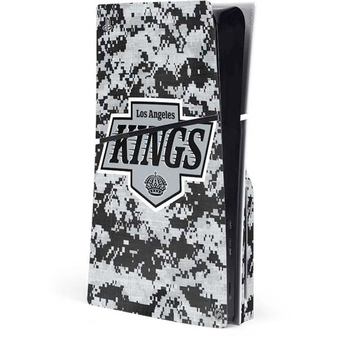NHL Los Angeles Kings Camo PS5 Slim Disk Console Skin