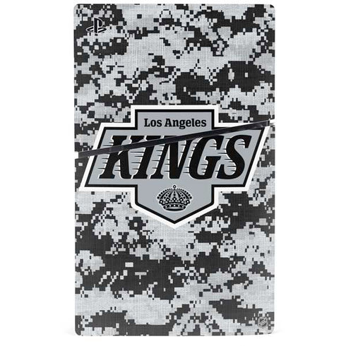 NHL Los Angeles Kings Camo PS5 Slim Disk Console Skin