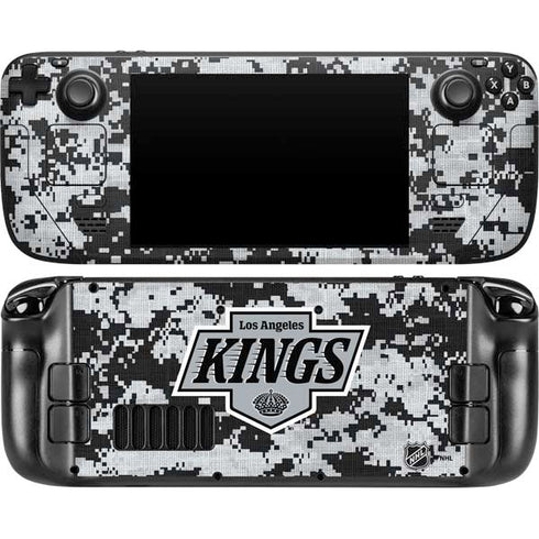 NHL Los Angeles Kings Camo Steam Deck Handheld Gaming Computer Skin