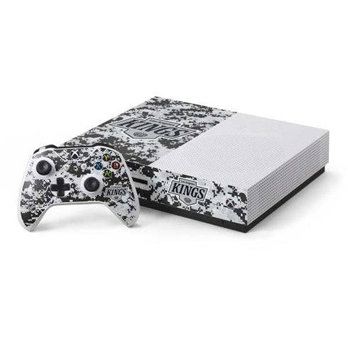NHL Los Angeles Kings Camo Xbox One S Console and Controller Bundle Skin
