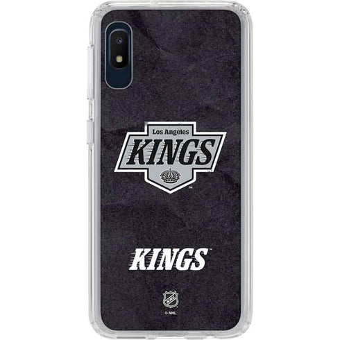 NHL Los Angeles Kings Distressed Galaxy A10e Clear Case