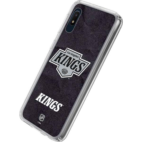 NHL Los Angeles Kings Distressed Galaxy A10e Clear Case