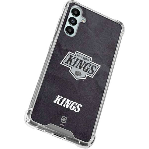 NHL Los Angeles Kings Distressed Galaxy A14 5G Clear Case