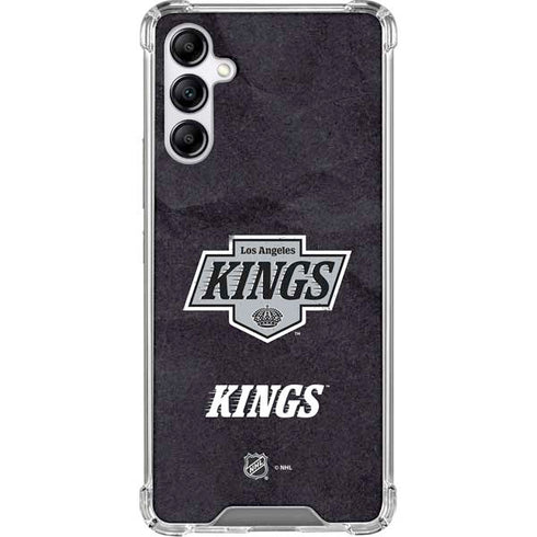 NHL Los Angeles Kings Distressed Galaxy A15 5G Clear Case