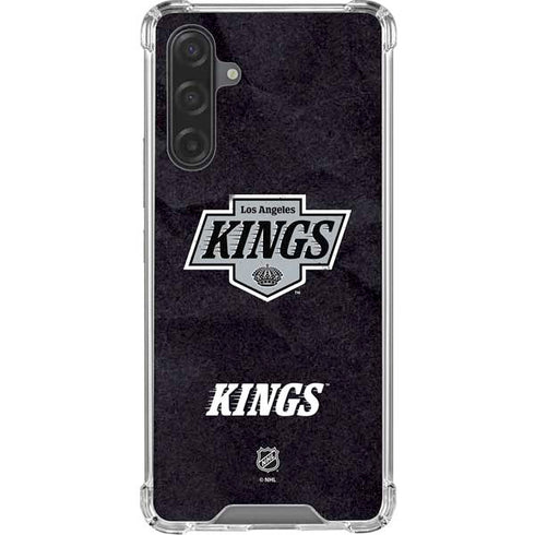 NHL Los Angeles Kings Distressed Galaxy A17 Clear Case