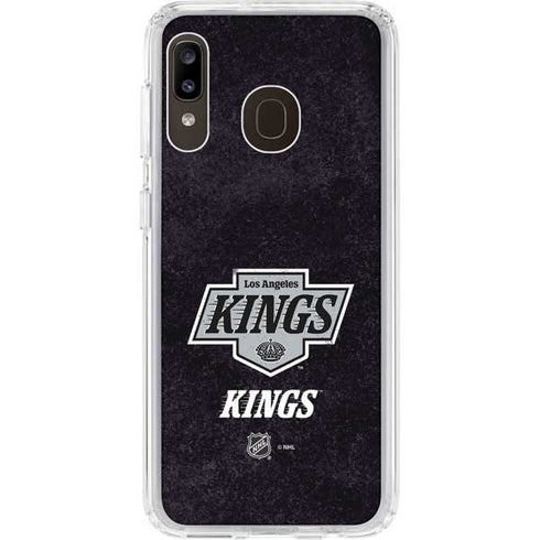NHL Los Angeles Kings Distressed Galaxy A20 Clear Case