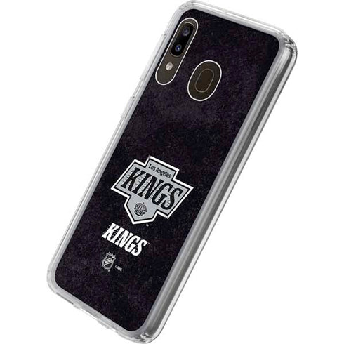 NHL Los Angeles Kings Distressed Galaxy A20 Clear Case