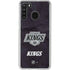 NHL Los Angeles Kings Distressed Galaxy A21 Clear Case