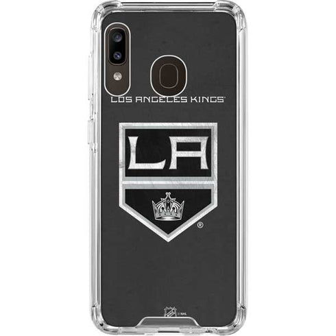 NHL Los Angeles Kings Distressed Galaxy A30 Clear Case