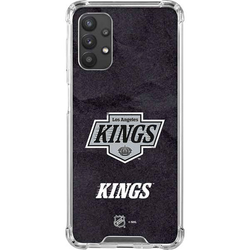 NHL Los Angeles Kings Distressed Galaxy A32 5G Clear Case