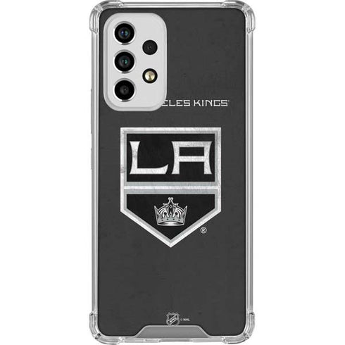 NHL Los Angeles Kings Distressed Galaxy A33 5G Clear Case