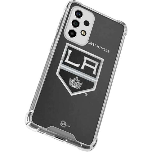 NHL Los Angeles Kings Distressed Galaxy A33 5G Clear Case
