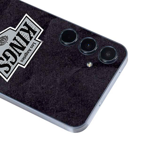 NHL Los Angeles Kings Distressed Galaxy A35 5G Skin