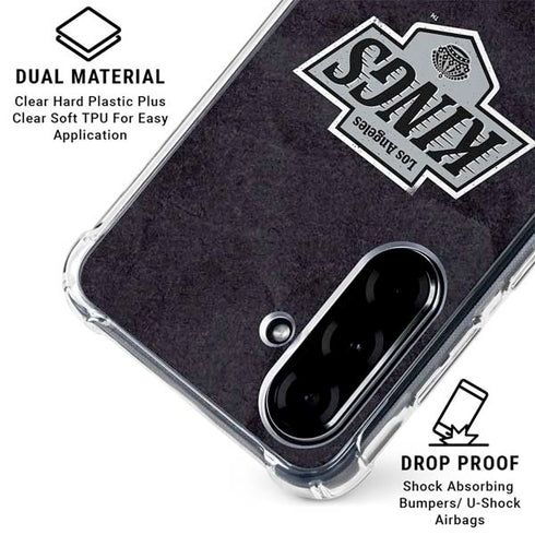 NHL Los Angeles Kings Distressed Galaxy A36 5G Clear Case