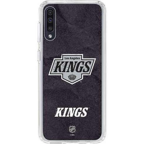 NHL Los Angeles Kings Distressed Galaxy A50 Clear Case