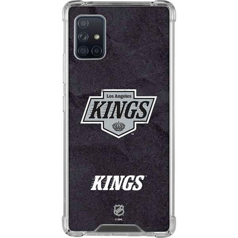 NHL Los Angeles Kings Distressed Galaxy A51 5G Clear Case