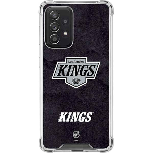 NHL Los Angeles Kings Distressed Galaxy A52 5G Clear Case