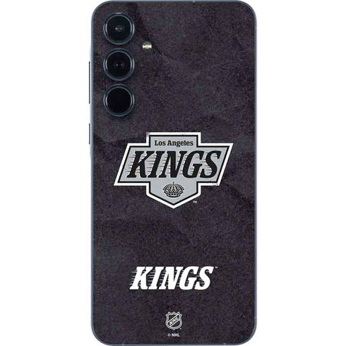 NHL Los Angeles Kings Distressed Galaxy A55 5G Skin