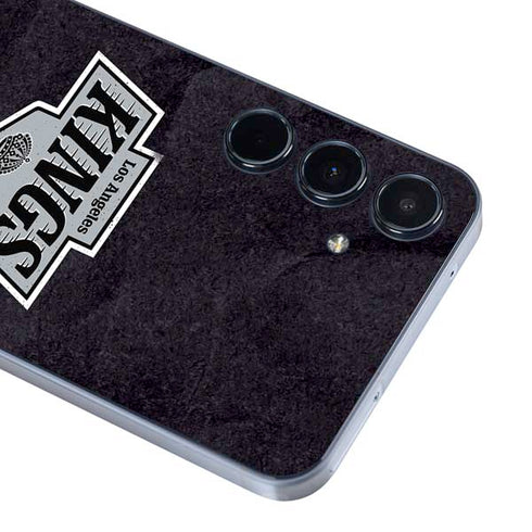 NHL Los Angeles Kings Distressed Galaxy A55 5G Skin