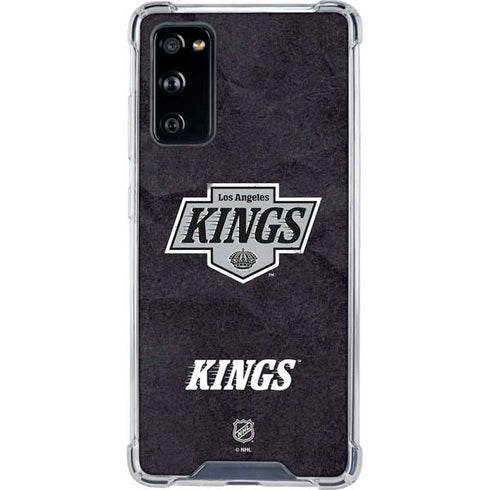 NHL Los Angeles Kings Distressed Galaxy S20 FE Clear Case